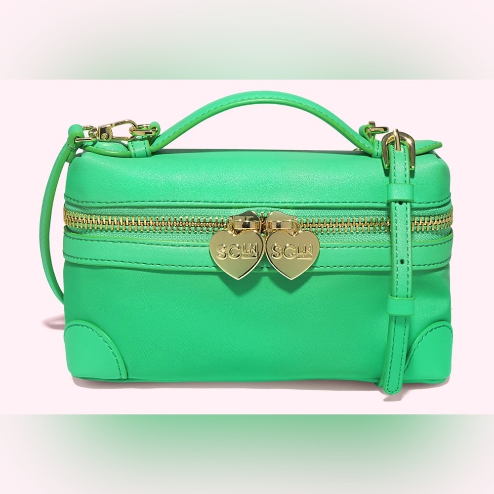 NWT Stoney Clover Lane Micro Top Handle Crossbody Bag Avocado Vibrant Green Mini